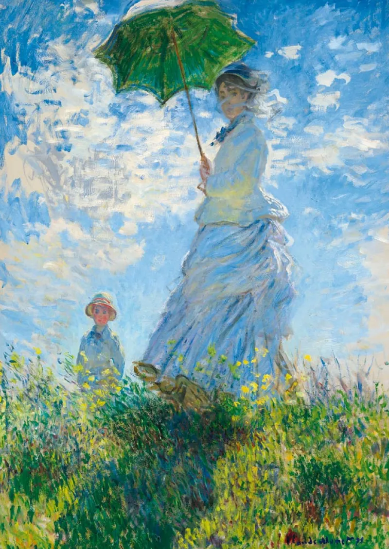 Art by Bluebird Bluebird - Claude Monet - Woman with a Parasol - Madame Monet and Her Son - 1000 piece jigsaw puzzle Fashion