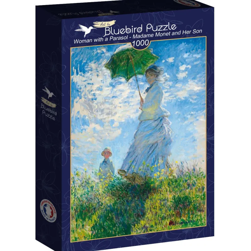 Art by Bluebird Bluebird - Claude Monet - Woman with a Parasol - Madame Monet and Her Son - 1000 piece jigsaw puzzle Fashion