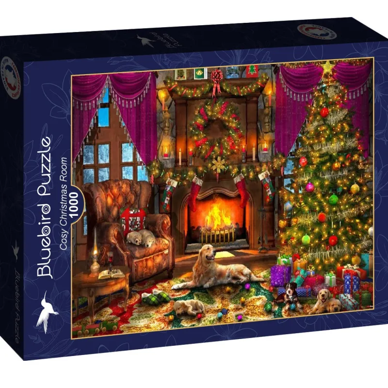 Bluebird - Cosy Christmas Room - 1000 Piece Jigsaw Puzzle Hot