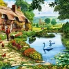 Bluebird - Cottage by the Lake - 1000 Piece Jigsaw Puzzle Sale