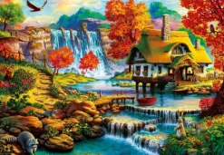 Bluebird - Country House by the Water Fall - 1000 Piece Jigsaw Puzzle Outlet