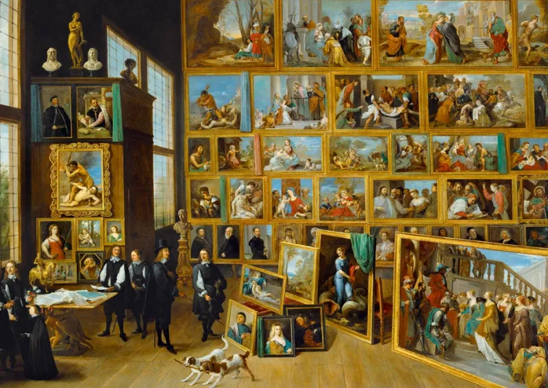 Art by Bluebird Bluebird - David Teniers the Younger - The Art Collection of Archduke Leopold Wilhelm in Brussels, 1652 - 1000 Piece Jigsaw Puzzle Fashion
