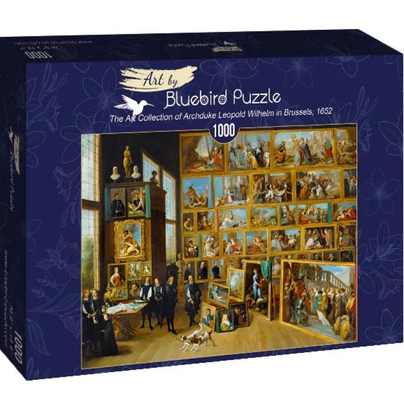 Art by Bluebird Bluebird - David Teniers the Younger - The Art Collection of Archduke Leopold Wilhelm in Brussels, 1652 - 1000 Piece Jigsaw Puzzle Fashion