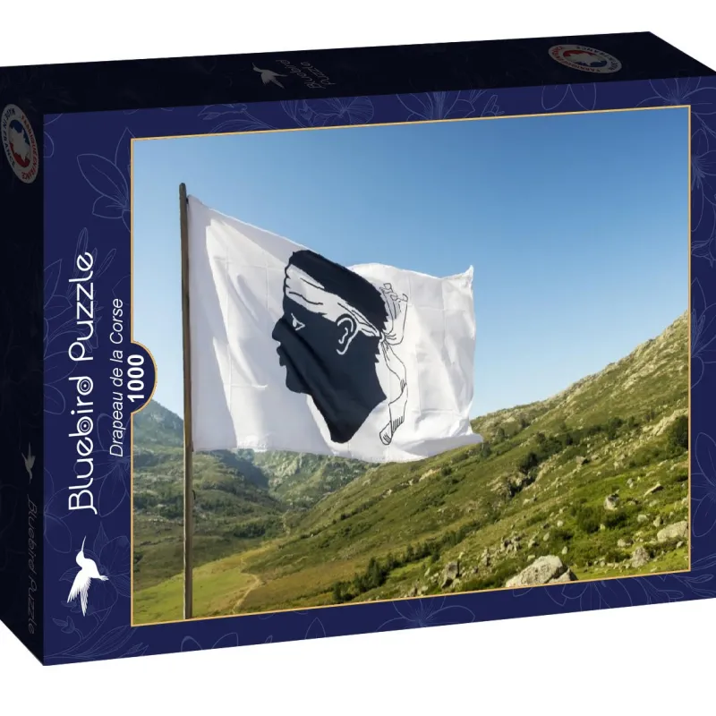 Art by Bluebird Bluebird - Drapeau de la Corse - 1000 piece jigsaw puzzle Clearance