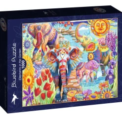 Bluebird - Elephants in the Garden - 1000 Piece Jigsaw Puzzle New