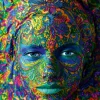 Art by Bluebird Bluebird - Face Art - Portrait of woman - 1000 Piece Jigsaw Puzzle Outlet