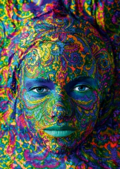 Bluebird - Face Art - Portrait of woman - 1000 Piece Jigsaw Puzzle Sale