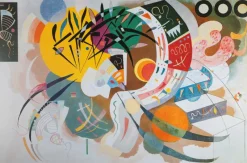 Art by Bluebird Bluebird - Kandinsky - Courbe dominante, 1936 - 1000 piece jigsaw puzzle Online