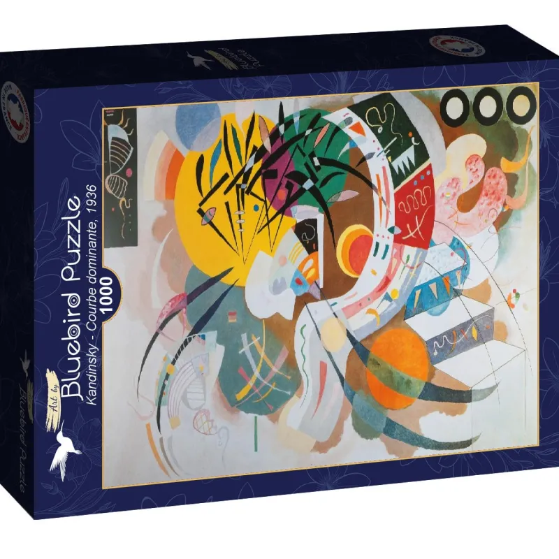 Art by Bluebird Bluebird - Kandinsky - Courbe dominante, 1936 - 1000 piece jigsaw puzzle Online
