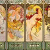 Art by Bluebird Bluebird - Mucha - Four Seasons, 1900 - 1000 piece jigsaw puzzle New