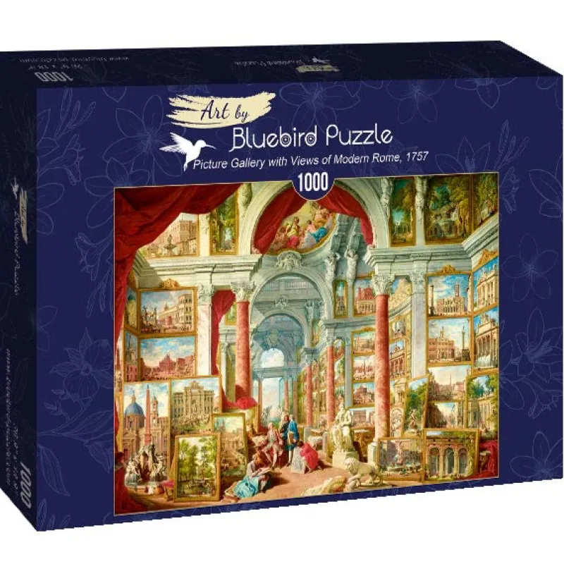 Art by Bluebird Bluebird - Panini - Picture Gallery with Views of Modern Rome, 1757 - 1000 Piece Jigsaw Puzzle Sale