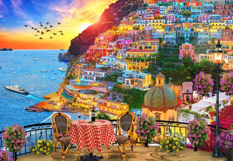 Bluebird - Positano Italy - 1000 Piece Jigsaw Puzzle Best