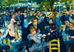 Art by Bluebird Bluebird - Renoir - Dance at Le Moulin de la Galette, 1876 - 1000 Piece Jigsaw Puzzle Online
