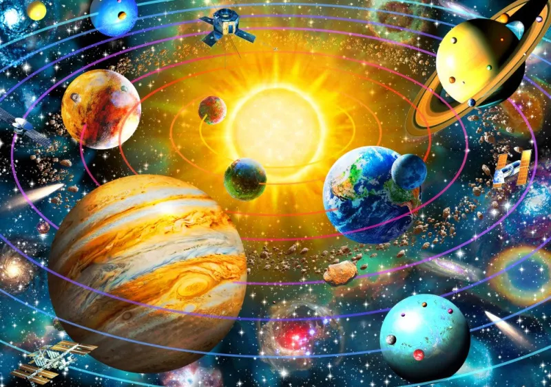 Bluebird - Ringed Solar System - 1000 Piece Jigsaw Puzzle Discount