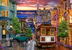 Bluebird - San Francisco Trolley - 1000 Piece Jigsaw Puzzle Online