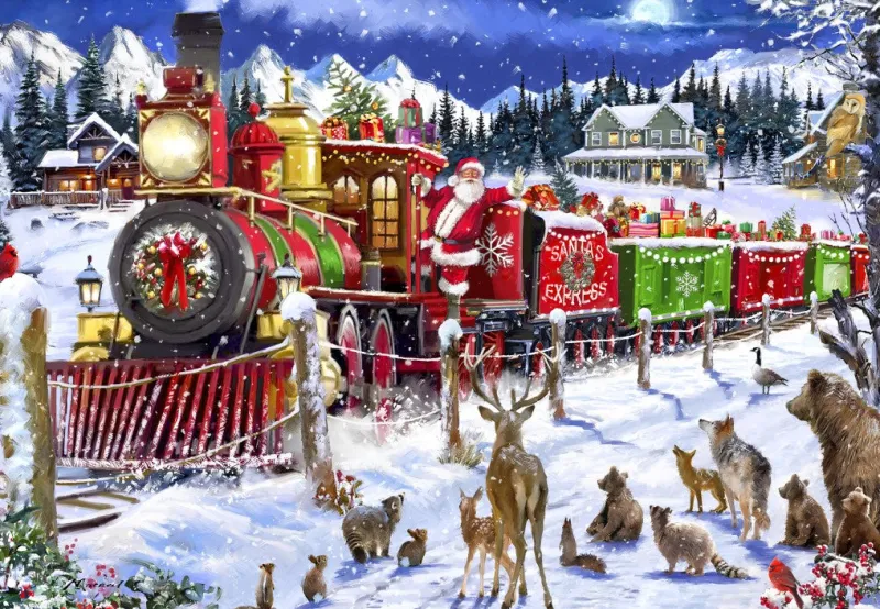 Bluebird - Santa Express Usa - 1000 Piece Jigsaw Puzzle New