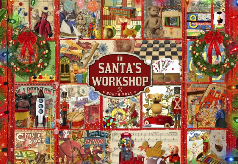 Bluebird - Santas Workshop - 1000 Piece Jigsaw Puzzle Best
