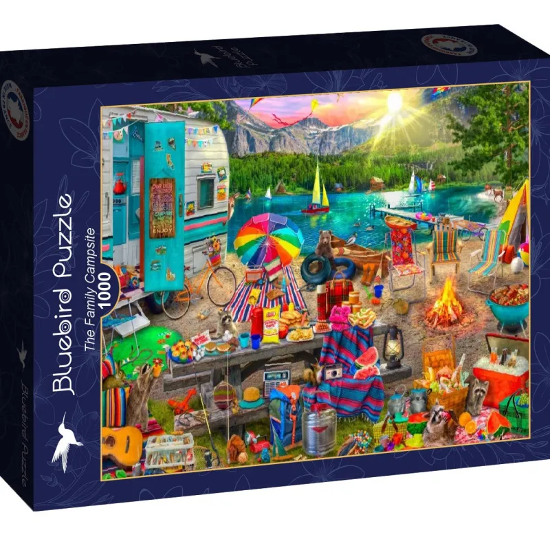 Bluebird - The Family Campsite - 1000 Piece Jigsaw Puzzle New