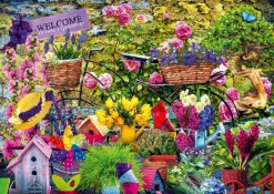 Bluebird - Welcome to Our Garden - 1000 Piece Jigsaw Puzzle Outlet
