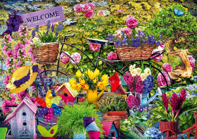 Bluebird - Welcome to Our Garden - 1000 Piece Jigsaw Puzzle Outlet