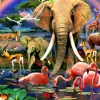 Bluebird Puzzle - African Savannah - 1000 piece jigsaw puzzle Online