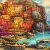 Bluebird Puzzle - A Beautiful Day at Cinque Terre - 2000 Piece Jigsaw Puzzle New