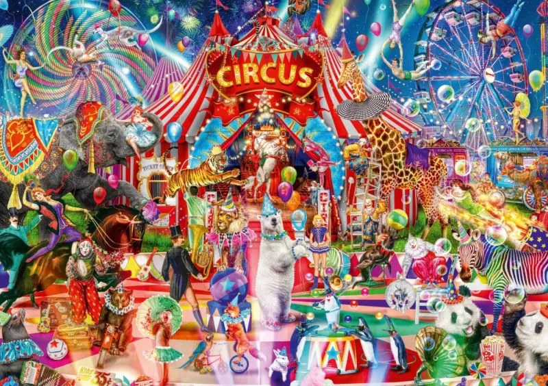 Bluebird Puzzle - A Night at the Circus - 1000 Piece Jigsaw Puzzle Sale