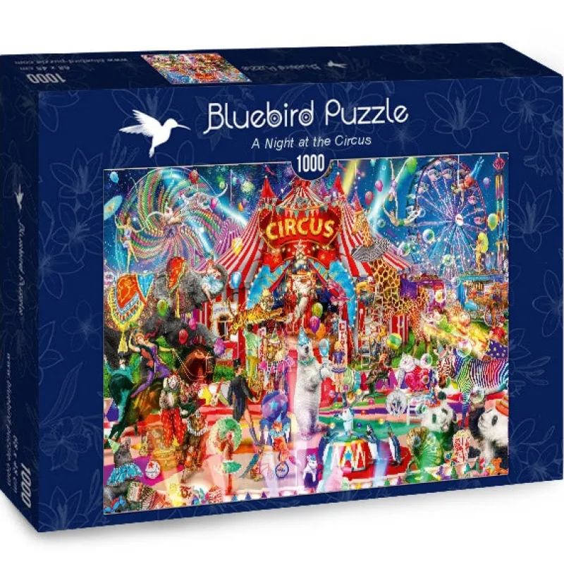 Bluebird Puzzle - A Night at the Circus - 1000 Piece Jigsaw Puzzle Sale