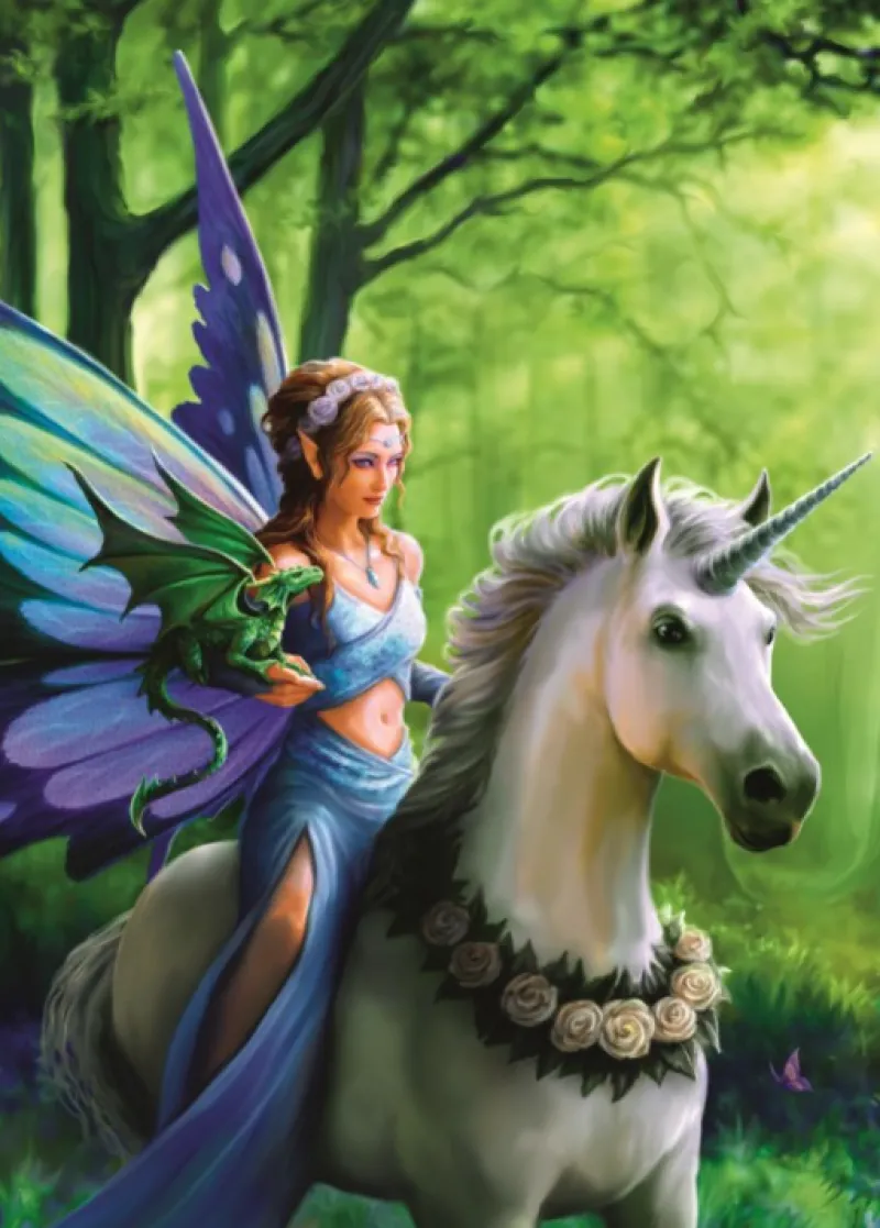 Bluebird Puzzle - Anne Stokes - Realm of Enchantment - 1500 Piece Jigsaw Puzzle Discount