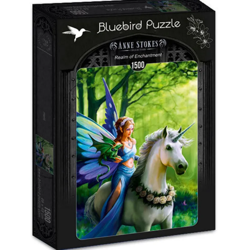 Bluebird Puzzle - Anne Stokes - Realm of Enchantment - 1500 Piece Jigsaw Puzzle Discount