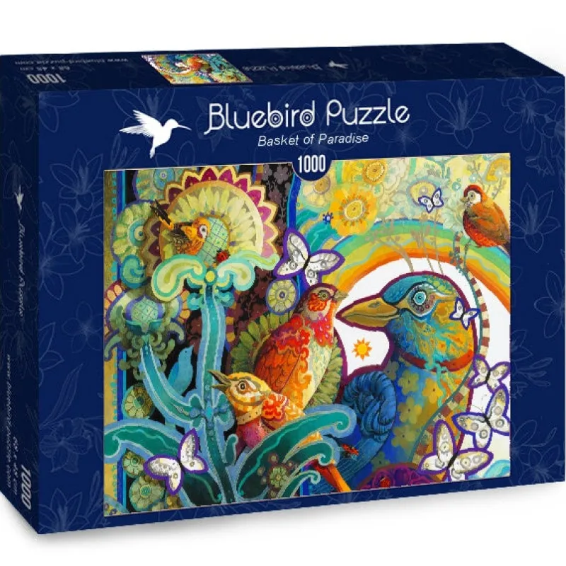 Bluebird Puzzle - Basket of Paradise - 1000 Piece Jigsaw Puzzle New