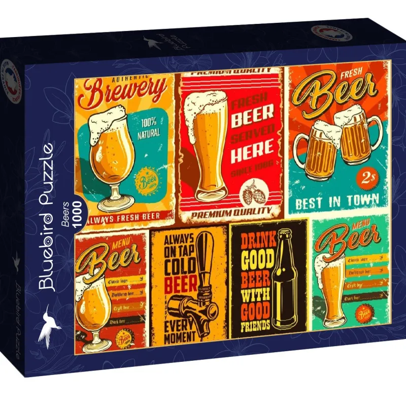 Bluebird Puzzle - Beers - 1000 Piece Jigsaw Puzzle Sale