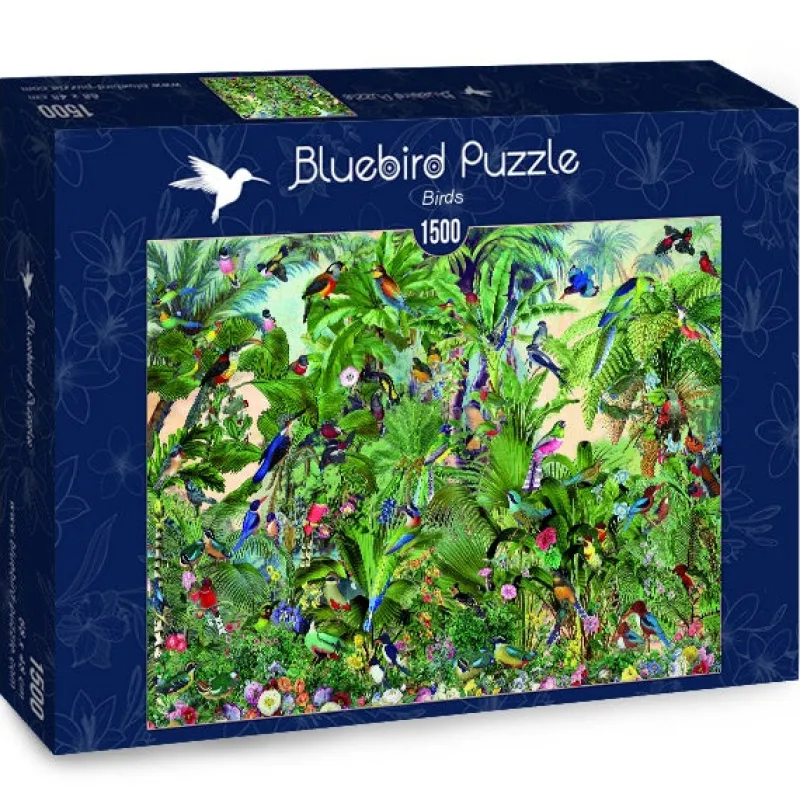 Bluebird Puzzle - Birds - 1500 Piece Jigsaw Puzzle Fashion