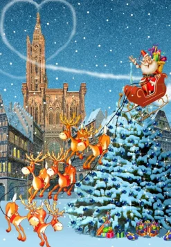 Bluebird Puzzle - Cathédrale de Strasbourg à Noël - 1000 Piece Jigsaw Puzzle New