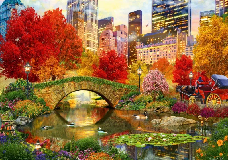Bluebird Puzzle - Central Park NYC - 1000 Piece Jigsaw Puzzle Hot