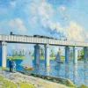 Art by Bluebird Bluebird Puzzle - Claude Monet -Railway Bridge at Argenteuil, 1873 - 1000 Piece Jigsaw Puzzle Best