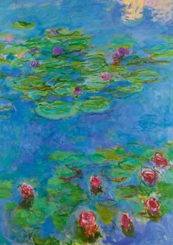 Art by Bluebird Bluebird Puzzle - Claude Monet - Water Lilies, 1917 - 1000 Piece Jigsaw Puzzle Hot