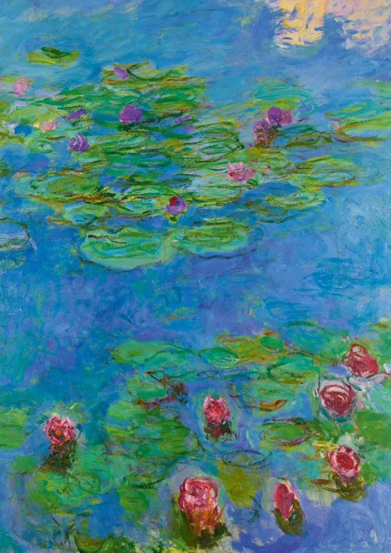 Art by Bluebird Bluebird Puzzle - Claude Monet - Water Lilies, 1917 - 1000 Piece Jigsaw Puzzle Hot