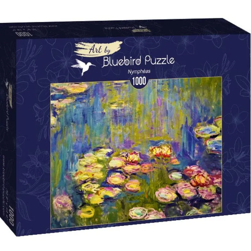 Art by Bluebird Bluebird Puzzle - Claude Monet - Nympheas - 1000 Piece Jigsaw Puzzles Online