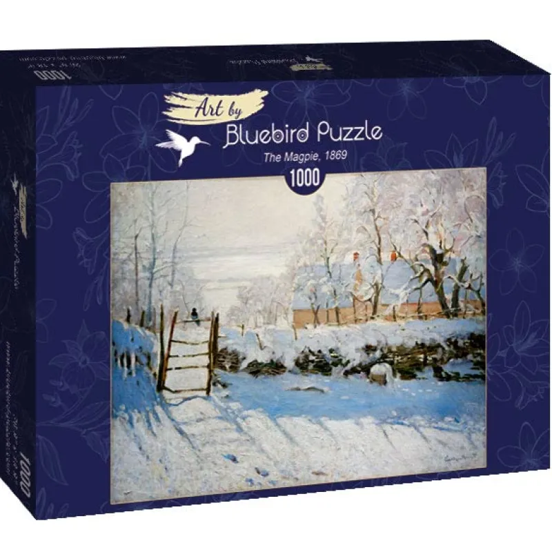 Art by Bluebird Bluebird Puzzle - Claude Monet - The Magpie, 1869 - 1000 Piece Jigsaw Puzzle New