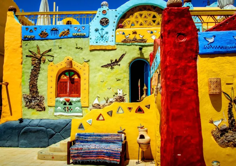 Bluebird Puzzle - Colorful African Village - 1500 Piece Jigsaw Puzzle Discount