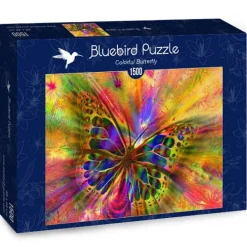 Bluebird Puzzle - Colorful Butterfly - 1500 Piece Jigsaw Puzzle Best