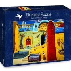Bluebird Puzzle - Colorful African Village - 1500 Piece Jigsaw Puzzle Discount