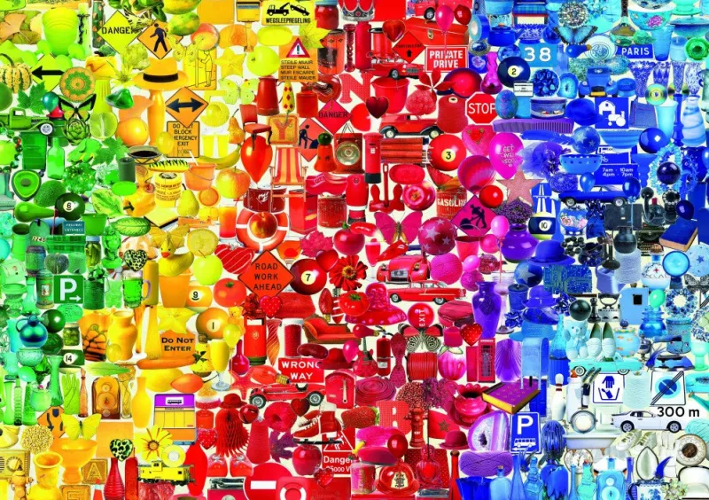 Bluebird Puzzle - Coloured Things - 1000 Piece Jigsaw Puzzle Clearance