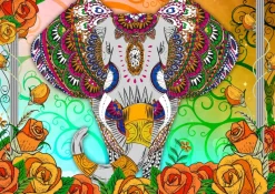 Bluebird Puzzle - Colourful Elephant - 1000 Piece Jigsaw Puzzle Fashion