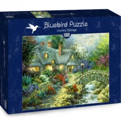 Bluebird Puzzle - Country Cottage - 1000 Piece Jigsaw Puzzle Online