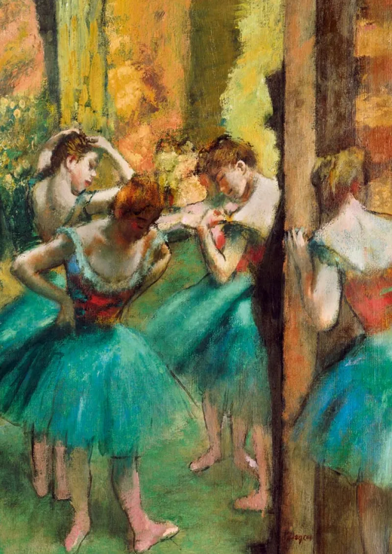 Art by Bluebird Bluebird Puzzle - Degas - Dancers, Pink and Green, 1890 - 1000 Piece Jigsaw Puzzle Hot