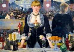 Art by Bluebird Bluebird Puzzle - Édouard Manet - A Bar at the Folies-Bergère, 1882 - 1000 Piece Jigsaw Puzzle Outlet