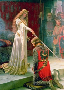 Art by Bluebird Bluebird Puzzle - Edmund Blair Leighton - The Accolade, 1901 - 1000 Piece Jigsaw Puzzle New