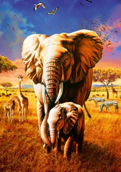 Bluebird Puzzle - Elephant - 1000 piece jigsaw puzzle Sale